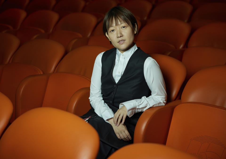 Celine Song poses for a portrait to promote the film "Past Lives" on Wednesday, May 31, 2023, in New York. (Photo by Matt Licari/Invision/AP)