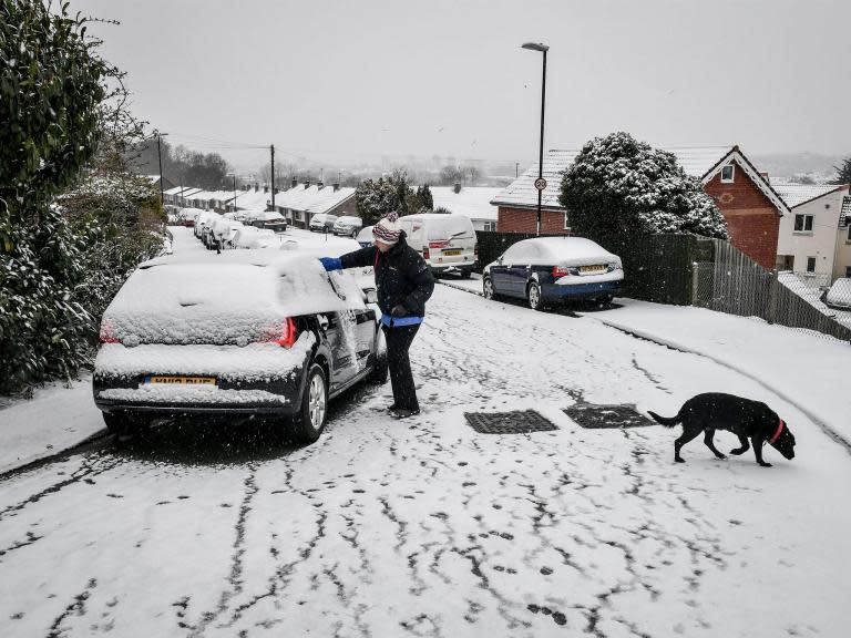 Road and airline disruption as 'mini beast from the east' brings snow to the UK - and there's more to come