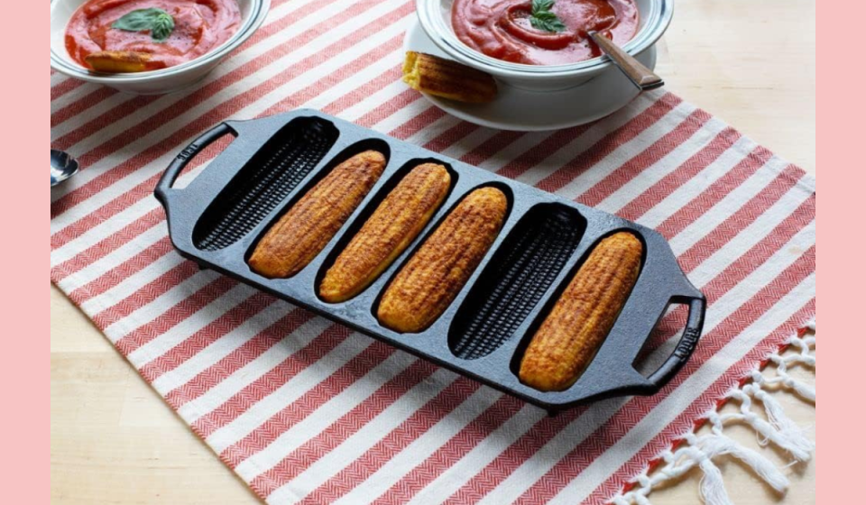 Take your cornbread to the next level with this cast iron beauty from the Ina Garten-approved Lodge. (Amazon)