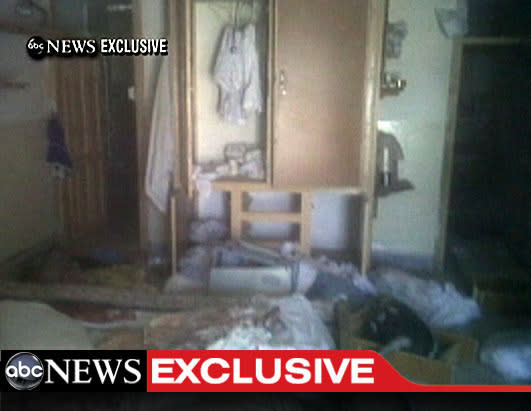 A video frame grab, obtained from ABC News, shows the interior in the mansion where Osama Bin Laden was killed. REUTERS/ABC News