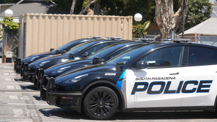 South Pasadena Police Department Teslas