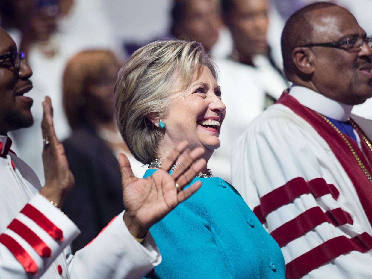 Hillary Clinton on the campaign trail in 2016. (AFP/Getty)