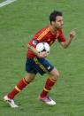 Spanish forward Cesc Fabregas reacts after scoring during the Euro 2012 championships football match Spain vs Italy on June 10, 2012 at the Gdansk Arena. AFPPHOTO/ PATRIK STOLLARZPATRIK STOLLARZ/AFP/GettyImages