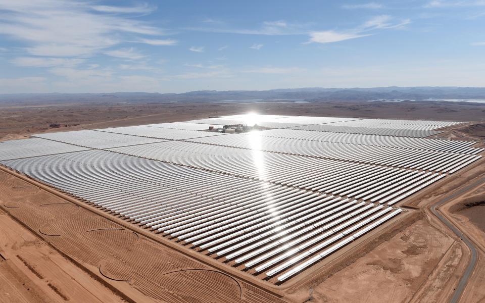 The project will link solar and wind farms spread across the desert in Morocco