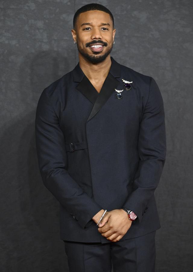 Michael B. Jordan Shines in Yellow at Black Panther 2 Premiere