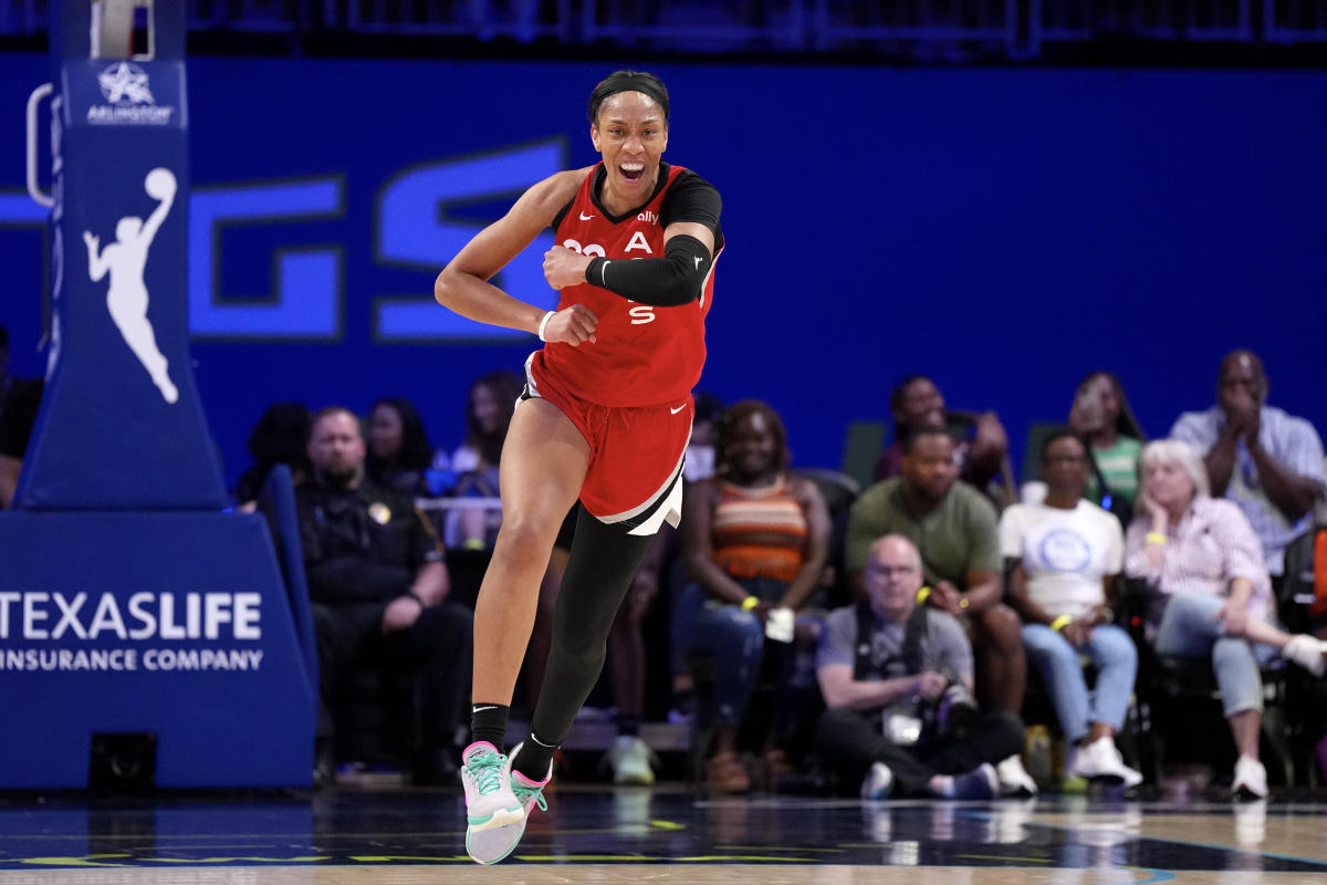 Aces star A’ja Wilson breaks WNBA single-season scoring record, passing Jewell Loyd