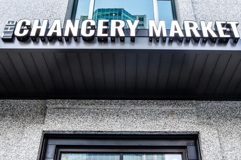 The Chancery Market at The Chancery Market in Wilmington is pictured on Wednesday, March 15, 2023. The food hall recently added Chick-N-Salad.