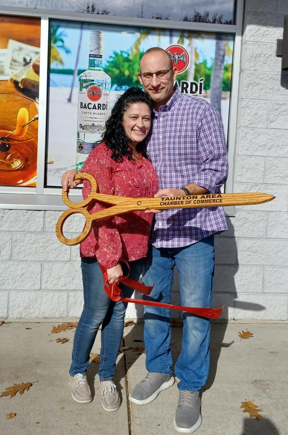 Bristol County Wine & Spirits owners Kristen and Tom George