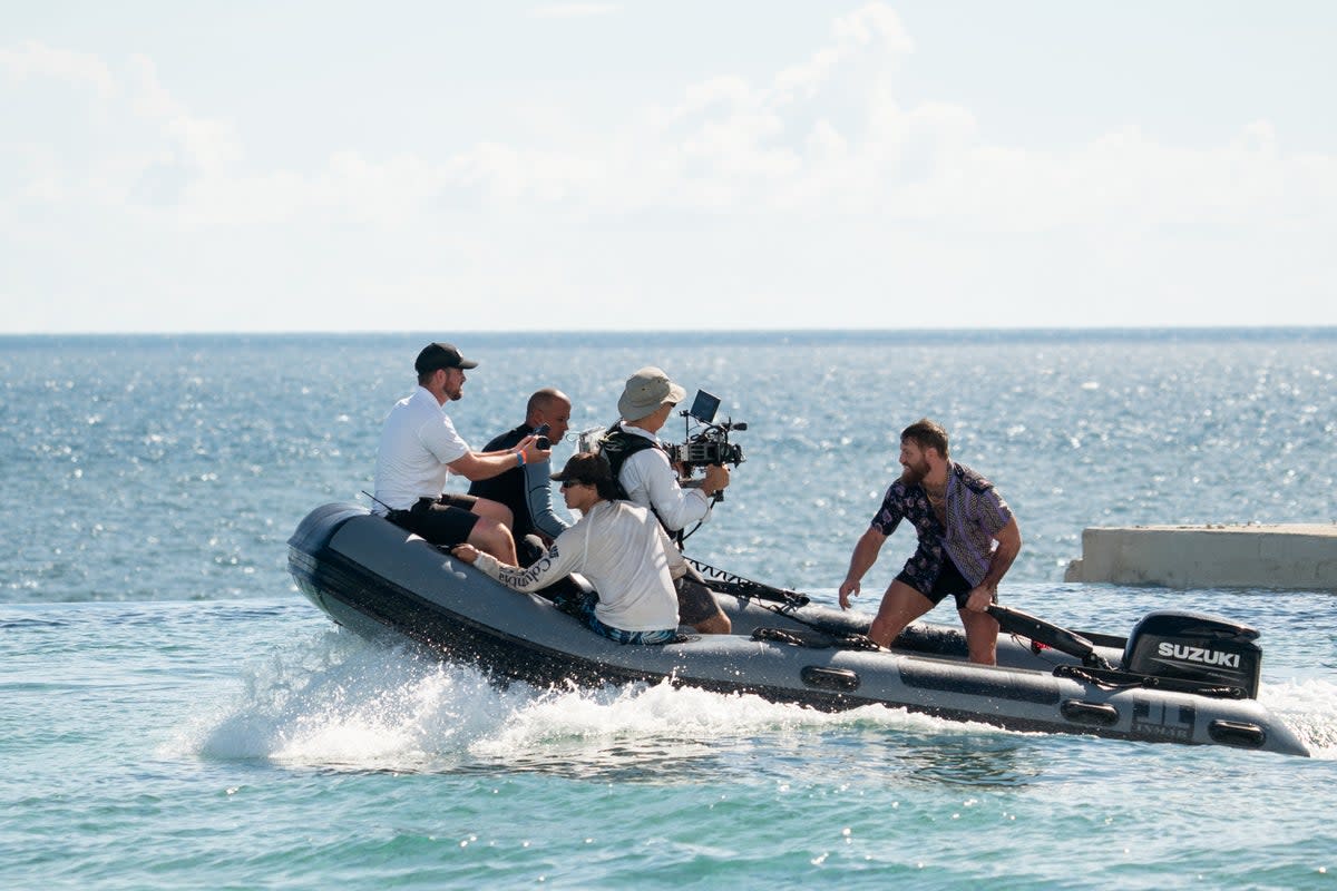 Conor McGregor took to the Caribbean Sea for filming (Laura Radford/Prime Video)