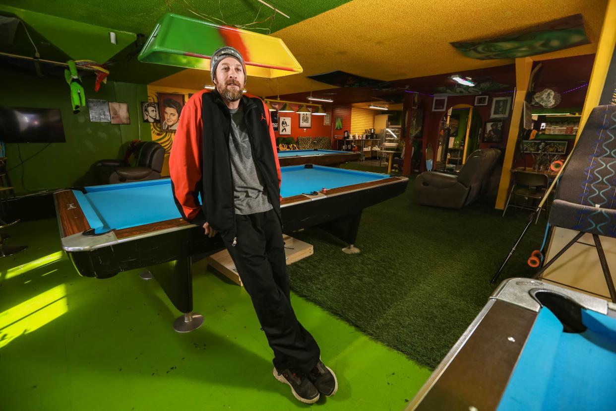 Ramsay Lengal opened Sassy Grass Juice Bar in Las Cruces in March 2021. The location has a juice bar, CBD shop, local art for sale and pool tables. Pictured Jan. 5, 2021.