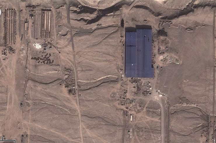 Google earth, satellite images, Chinese desert