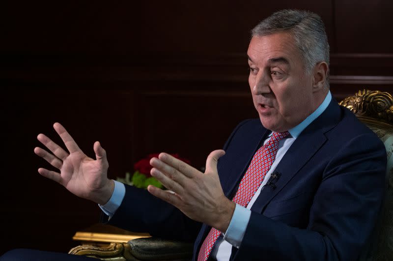 Interview with Montenegro's President Djukanovic in Podgorica