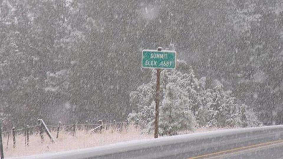 Interstate 84 east of Pendleton, Ore., could get 8 inches of new snow this week.