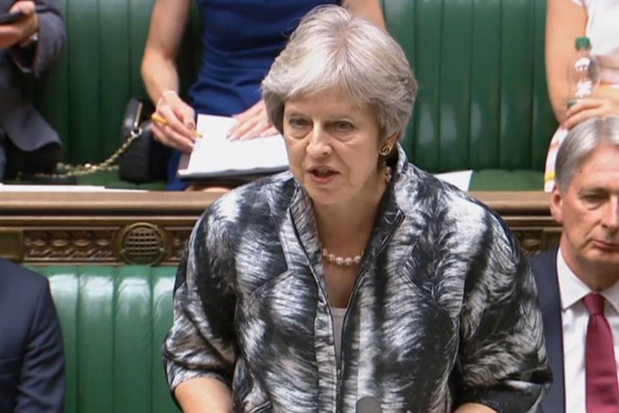 Prime Minister Theresa May said the amendments 'do not change the Chequers agreement': PA