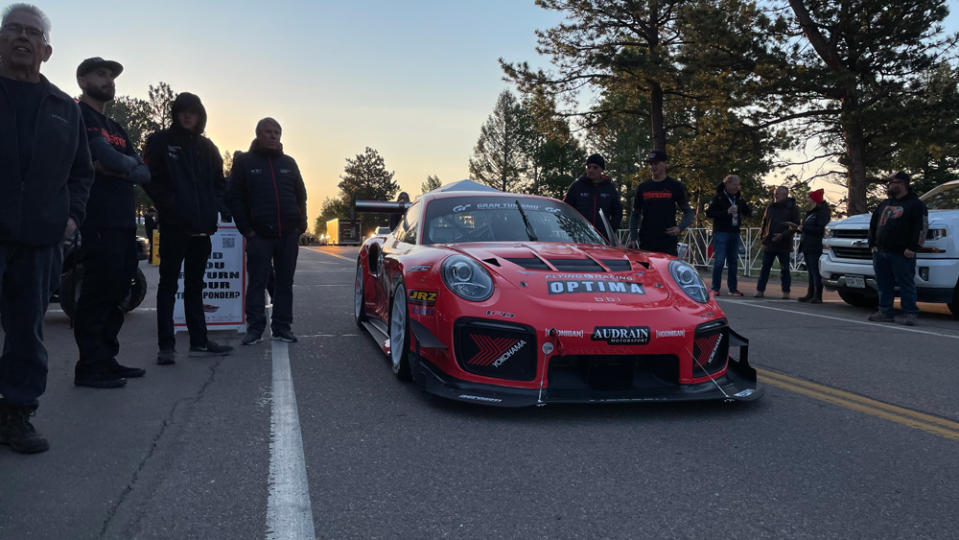 Astier about to start a qualifying run with “Lucy,” BBi Autosport’s Open-Class entry. - Credit: Photo: Courtesy of BBi Autosport.