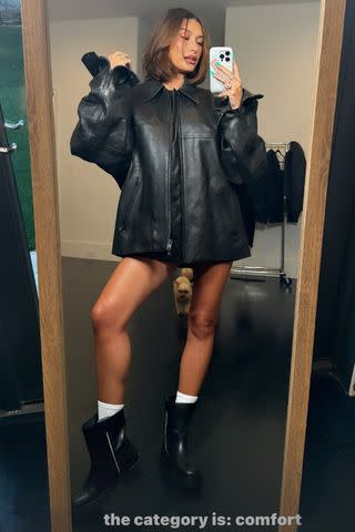 <p>Instagram/haileybieber</p> Hailey Bieber chose “comfort” looks for Coachella 2024.