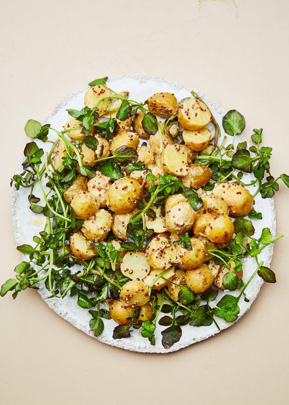 Potato Salad with Mustard Sauce and Watercress