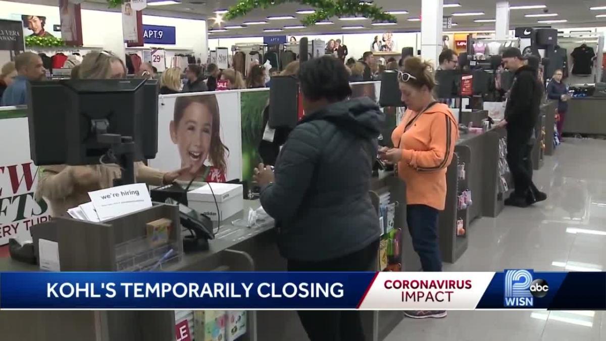 Kohl's stores temporarily closing