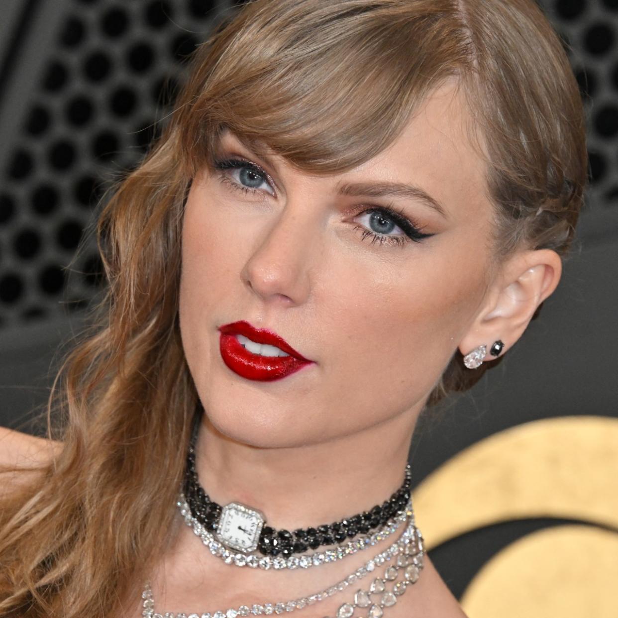  Taylor Swift at the 2024 Grammys. 