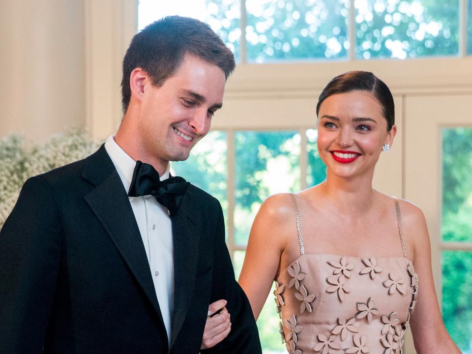 Evan Spiegel Miranda Kerr