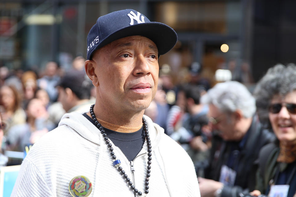 <p>Russell Simmons of Def Jam fame, co-hosted the “I am a Muslim too” rally at Times Square in New York City on Feb. 19, 2017. (Gordon Donovan/Yahoo News) </p>