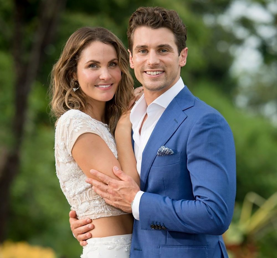 Matty J and Laura Byrne on The Bachelor.