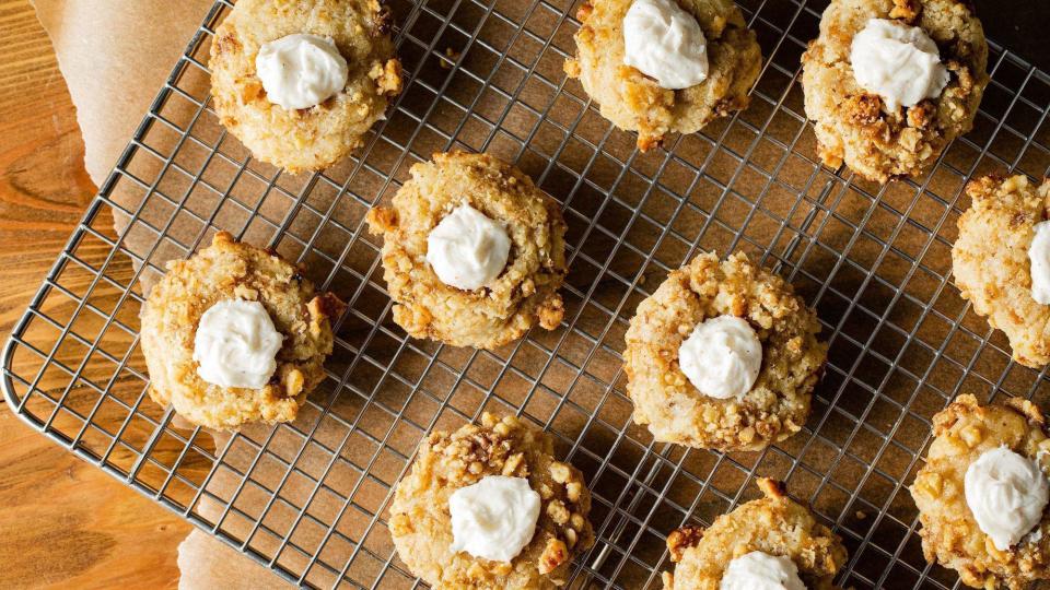 Eggnog Thumbprint Cookies