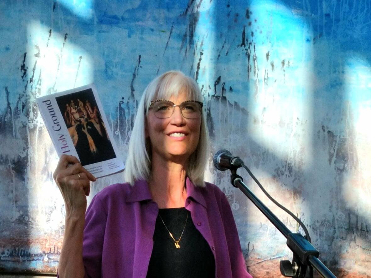 Mary Anne Isaak is pictured at the June 23 book launch of 