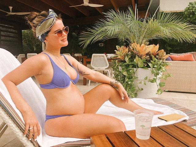 Bumps in Bikinis! See Lea Michele and More Stars Showing Off Their Baby Bellies
