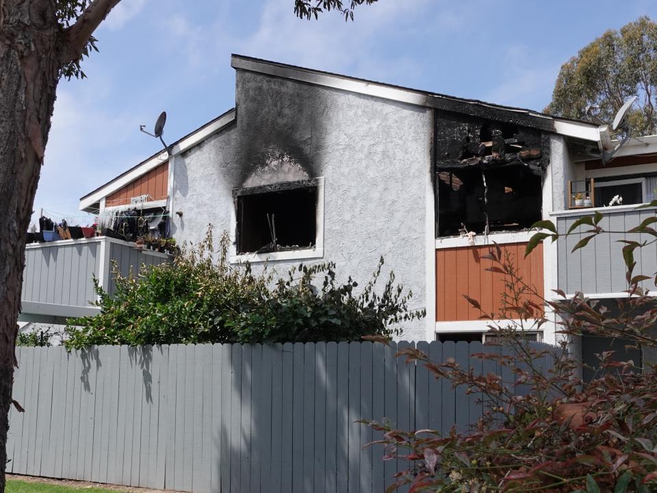 A fire at an Oxnard condominium on Longfellow Way on Aug. 3, 2022, left a man dead and a woman with severe burns, fire officials said. The woman later died, recently released documents show.