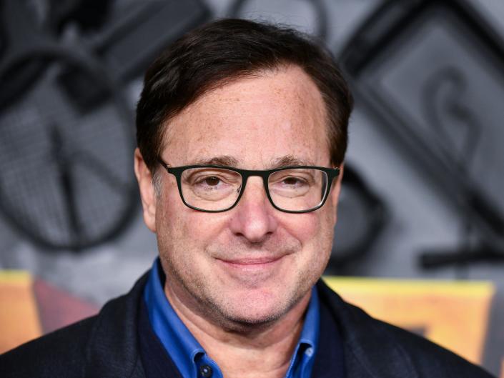 Bob Saget attends the red carpet premiere & party for Peacock&#39;s new comedy series 