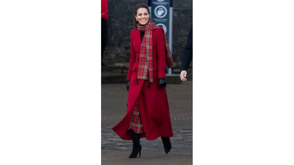 Catherine, Duchess of Cambridge visits Cardiff Castle as part of their working visits across the UK ahead of the Christmas holidays on December 8, 2020 in Cardiff, United Kingdom. During the tour William and Kate will visit communities, outstanding individuals and key workers to thank them for their efforts during the coronavirus pandemic. (Photo by UK Press Pool/UK Press via Getty Images)