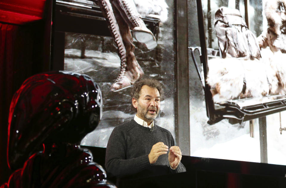 Moncler chairman Remo Ruffini delivers his speech during a presentation of its initial public offering for the admission of the company's shares to listing on the Milan's exchange market, in Milan, Italy, Monday, Dec. 2, 2013. Moncler, an Italian fashion house known for its down jackets, is launching an initial public offering this month in what Milan’s main stock exchange hopes will boost its plan to become an international hub for luxury goods company listings. (AP Photo/Antonio Calanni)