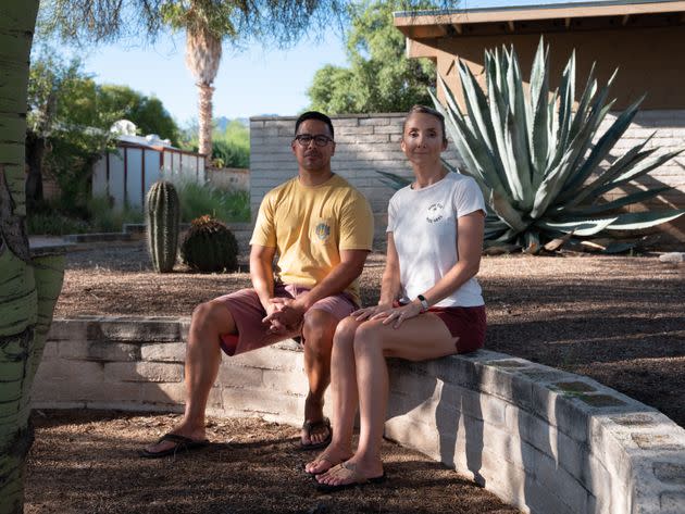 Jessica Soule and her husband, Jonathan Fernandez. (Photo: Molly Peters for HuffPost)