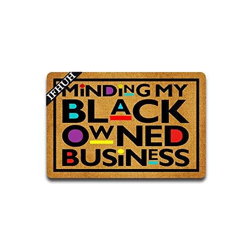 Minding My Black Owned Business Doormat