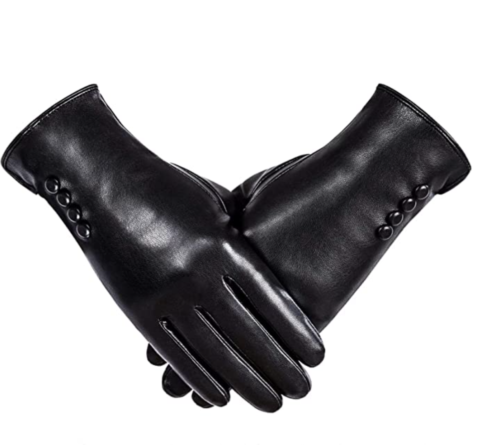 Alepo Winter PU Leather Gloves For Women