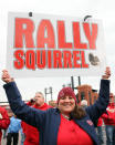 ST LOUIS, MO - OCTOBER 19: A fan of the St. Louis Cardinals holds up a sign prior to Game One of the MLB World Series between the Texas Rangers and the St. Louis Cardinals at Busch Stadium on October 19, 2011 in St Louis, Missouri. (Photo by Jamie Squire/Getty Images)