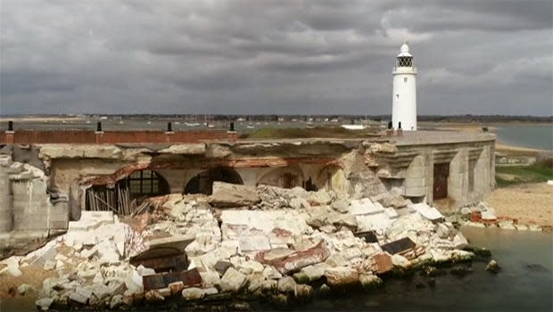 Hurst Castle on the English Coast. / Credit: CBS News