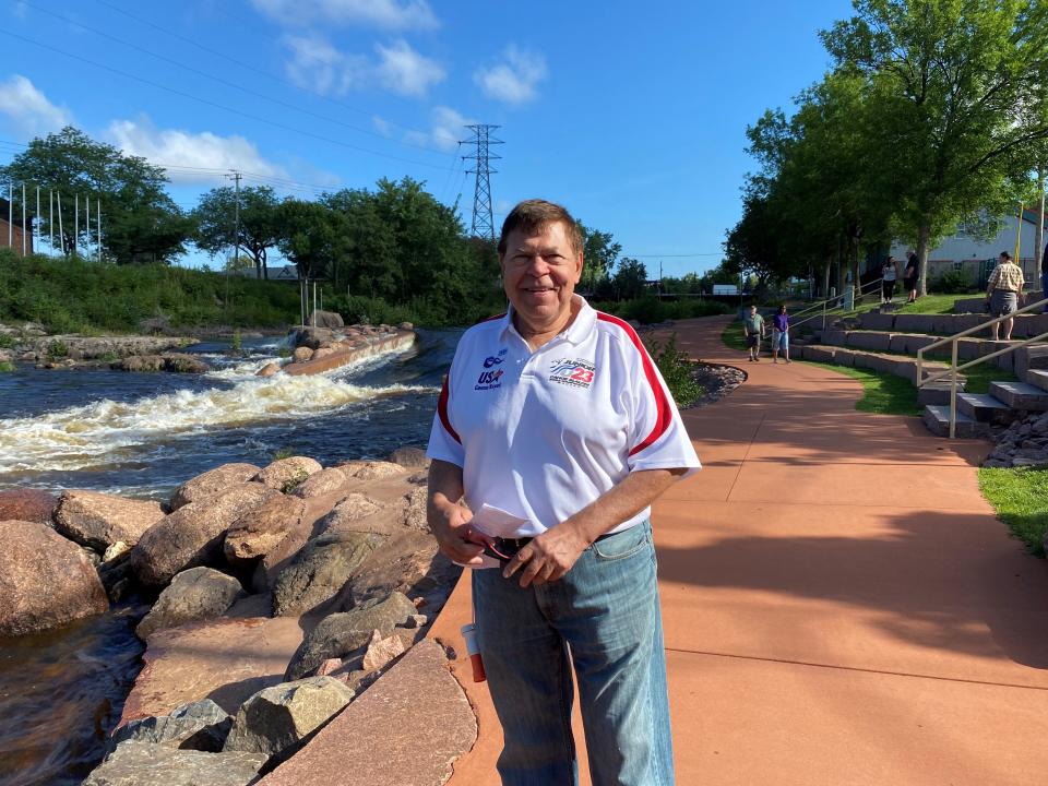 Roger Deffner, a longtime board member of the Wausau Canoe/Kayak Corp., was the driving force behind years of renovations to Whitewater Park in Wausau. The upgraded whitewater playground was dedicated on Sunday.