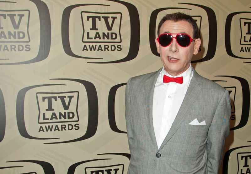 FILE PHOTO: Reubens as Pee-wee Herman arrives for the 10th Annual TV Land Awards at the Lexington Avenue Armory in New York