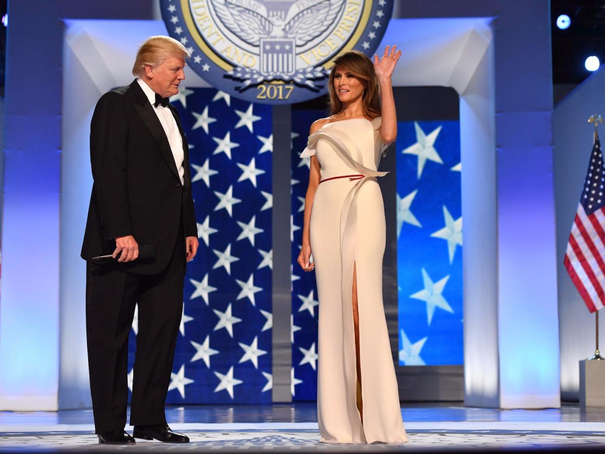 melania trump inauguration gown