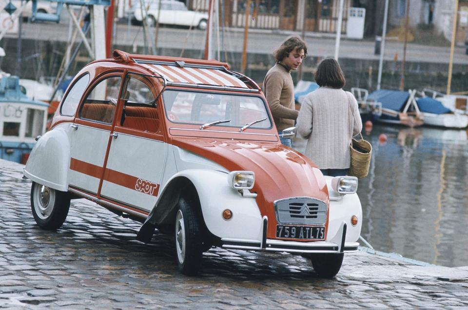 <p>Citroën launched the <strong>2CV Spot</strong> in 1976 to celebrate five million 2CV and 2CV-based cars built since 1948. Designed by Serge Gevin, the Spot featured two-tone orange and white paint, with wheels finished in the same shade of white as the body. The Spot was so successful, Citroën rolled it out in other European markets.</p><p>The <strong>Charleston</strong> was another two-tone 2CV, launched as a special edition, before being added to the catalogue as a core model. It was the best-selling 2CV in the 1980s.</p>