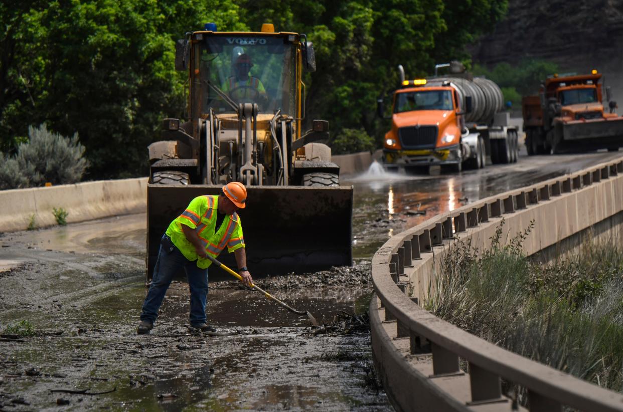 Trapped in Tunnel Mudslides Colorado (Chelsea Self / Post Independent)