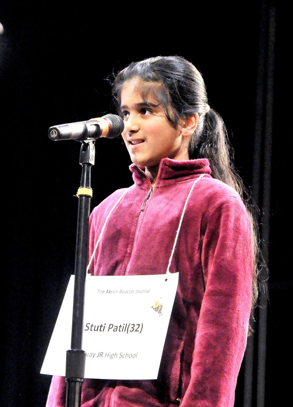 Stuti Patil, a Triway Junior High School student, won the 64th annual Wayne County Spelling Bee in 2020.