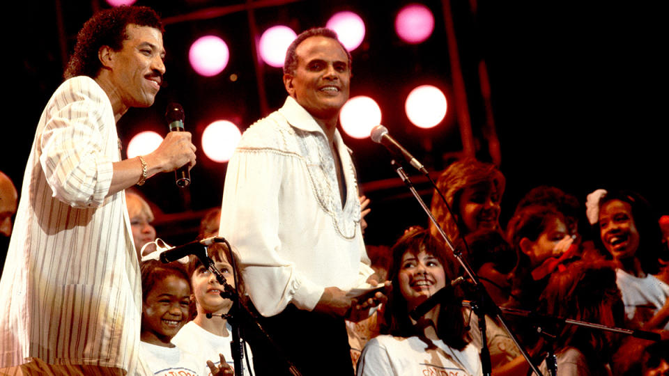 Lionel Richie and Harry Belafonte