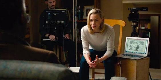 Sarah Gadon, Matthew McConaughey and Woody Harrelson in 'True Detective' (HBO)