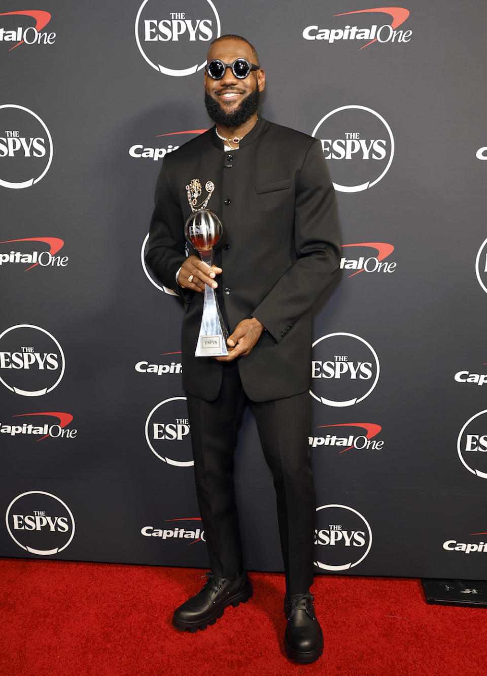 HOLLYWOOD, CALIFORNIA - JULY 12: LeBron James, winner of Best Record-Breaking Performance, attends The 2023 ESPY Awards at Dolby Theatre on July 12, 2023 in Hollywood, California. (Photo by Frazer Harrison/Getty Images)