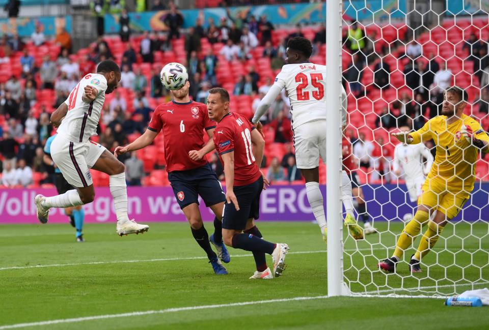 Sterling gets the team ahead after 12 minutes (Getty Images)