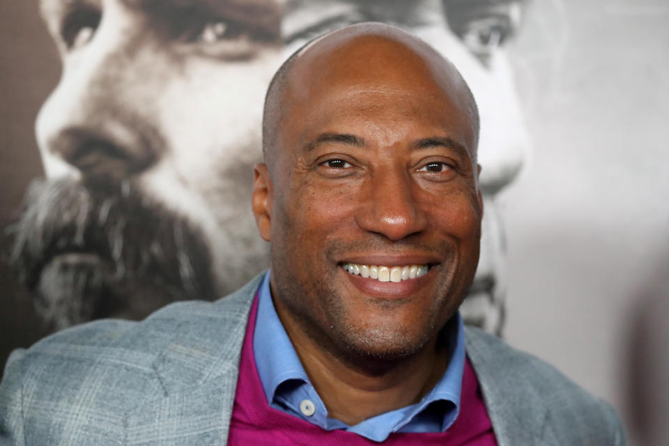 Entertainment Studios CEO Byron Allen arrives for the gala presentation of "Hostiles" at the AFI Film Festival in Los Angeles, California, U.S., November 14, 2017.      REUTERS/Mike Blake