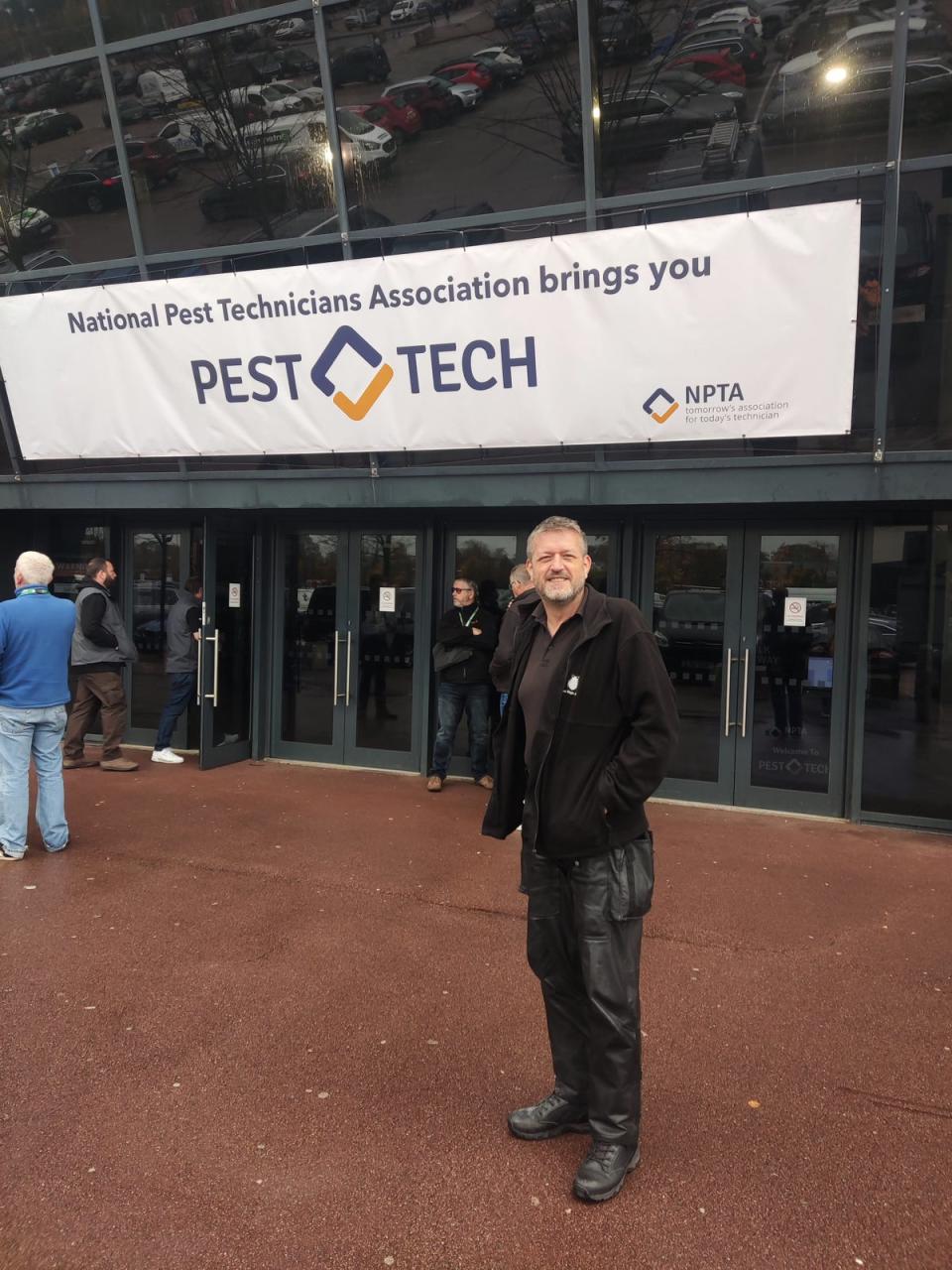 David Cain, pictured at PestTech 2023, has been exterminating for decades (Barney Davis)